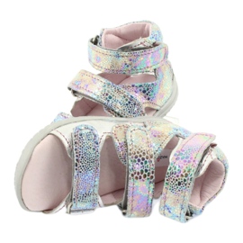 Sandale metalnih djevojaka Visoko preventivno srebro Mazurek 291 5