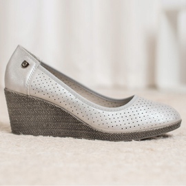 Goodin Lagane pumpe s klinom siva 1