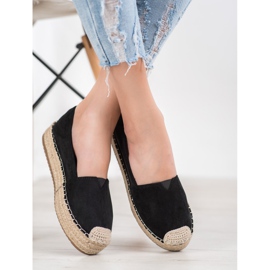 SHELOVET Espadrile na platformi crno 1