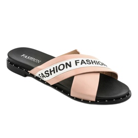 Ružičaste modne papuče 888-1 ružičasta 1