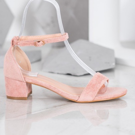Small Swan Sandale s niskim potpeticama ružičasta 2