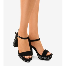Crne sandale na antilopu 99435-4 crna 1