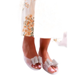 Lu Boo | Gumene balerinke Meliski luk Bijela Cindela bezbojan 2