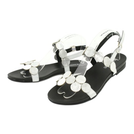 M.Daszyński Daszyński MR1958-1 srebrne sandale s krugovima srebro 1