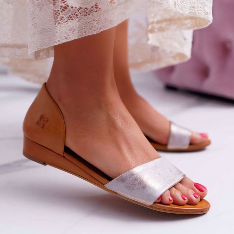 Ženske sandale Maciejka Koža Crvena 1971. Nomara smeđa višebojan 1