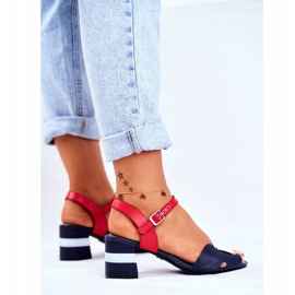 Ženske sandale Maciejka Kožna tamnoplava 04120-17 / 00-5 2