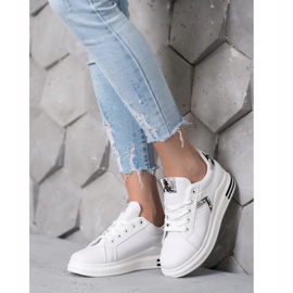 SHELOVET Sportske cipele od eko kože bijela 2