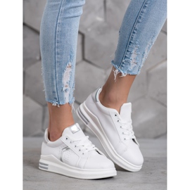 SHELOVET Sportske cipele od eko kože bijela 1