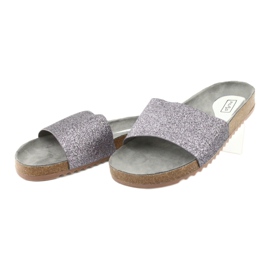Filippo Srebrni profilirani ženski flip flops dk1373/20 siva 2