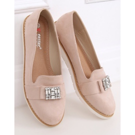 Pastelne antilop bež mokasine T245 bež 1