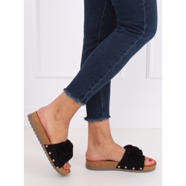 Crne ženske crne papuče F191 Crne crno 2