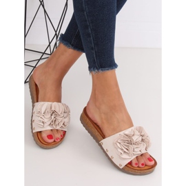 Ženske bež papuče F191 Bež 2