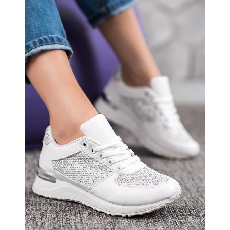 SHELOVET Moderne bijele sportske cipele bijela 1