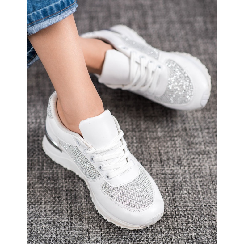 SHELOVET Moderne bijele sportske cipele bijela 2