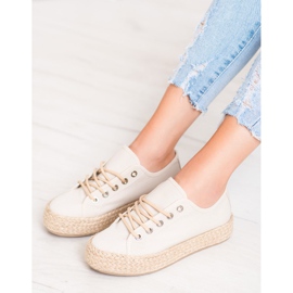 Kylie Tenisice na platformi od slame smeđa 1