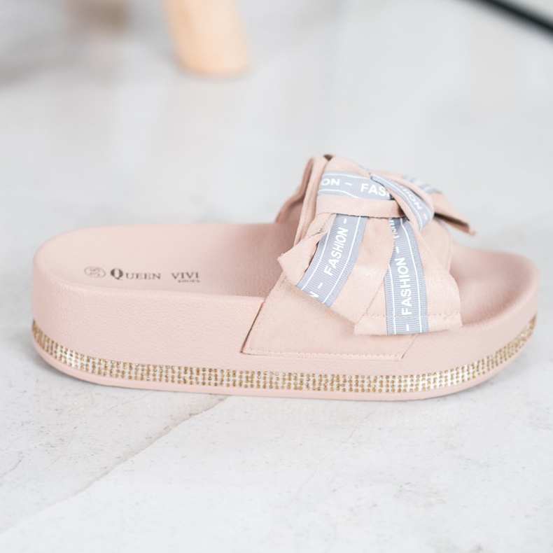 Queen Vivi Bež modne papuče 2