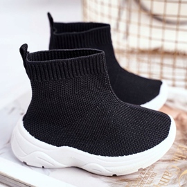 FRROCK Visoke crne dječje sportske cipele Viki crno 2