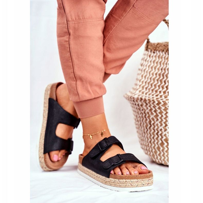 Ženske papuče Big Star Black FF274664 crna 2