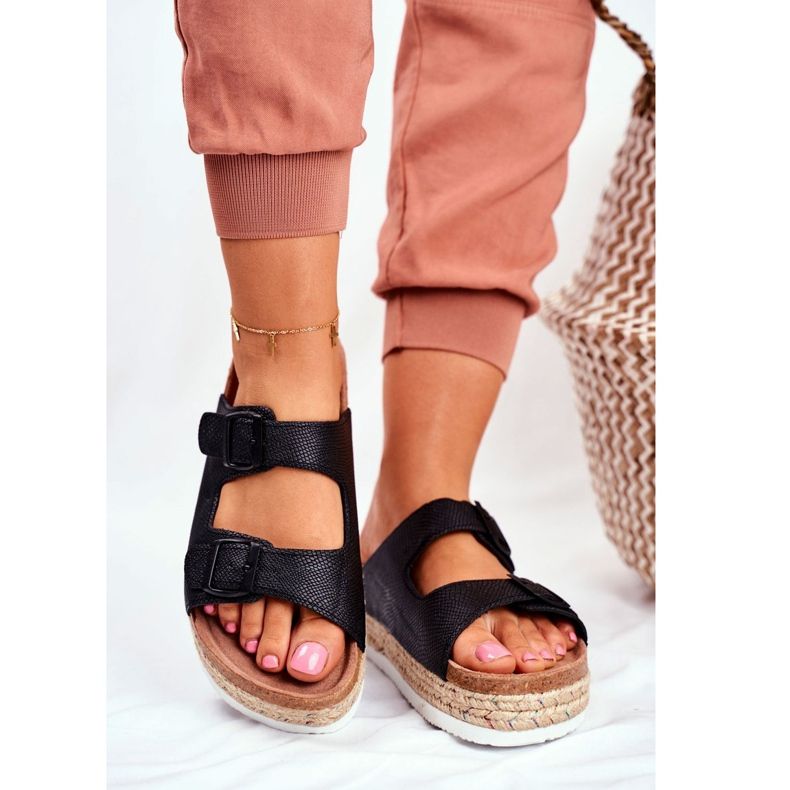 Ženske papuče Big Star Black FF274664 crna 1