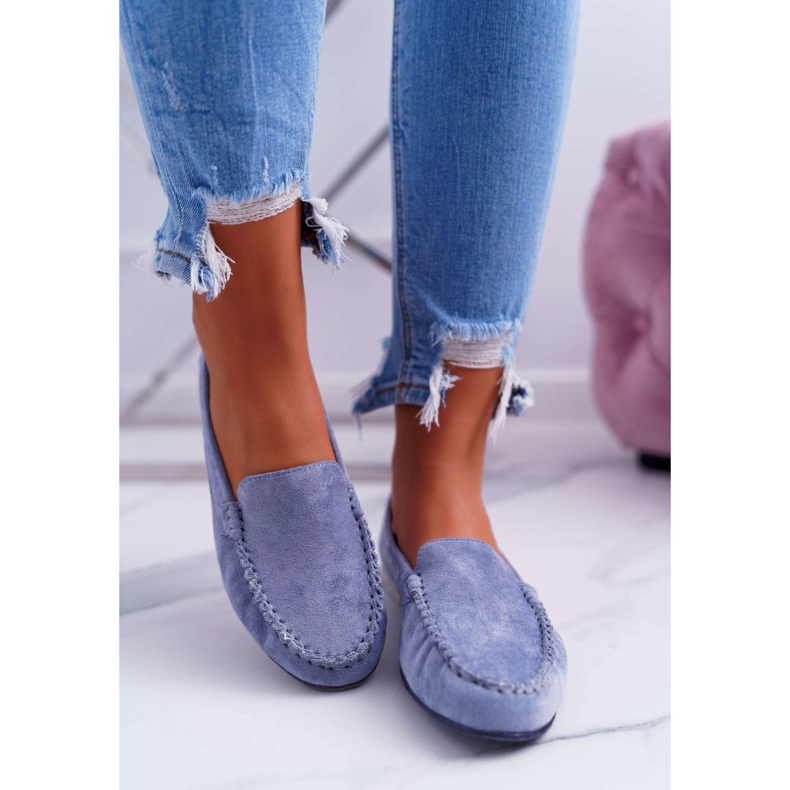 Ženske natikače Sergio Leone Suede Svijetloplava Winted 2