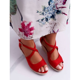 BUGO Ženske sandale na Espadrille Red Margus crvena 2