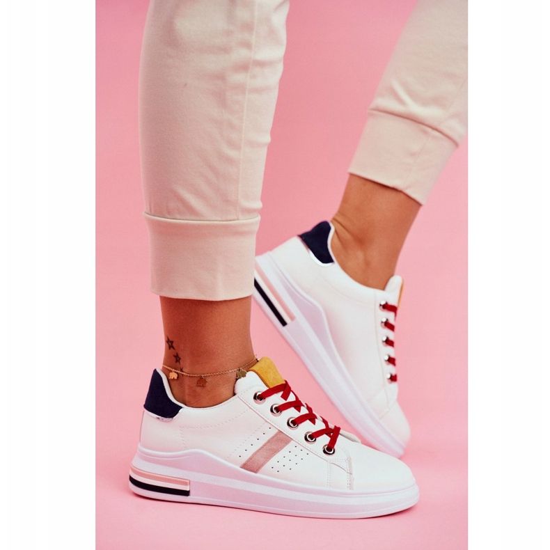 PS1 Ženske sportske cipele bijele i tamnoplave boje Mirra bijela višebojan 2