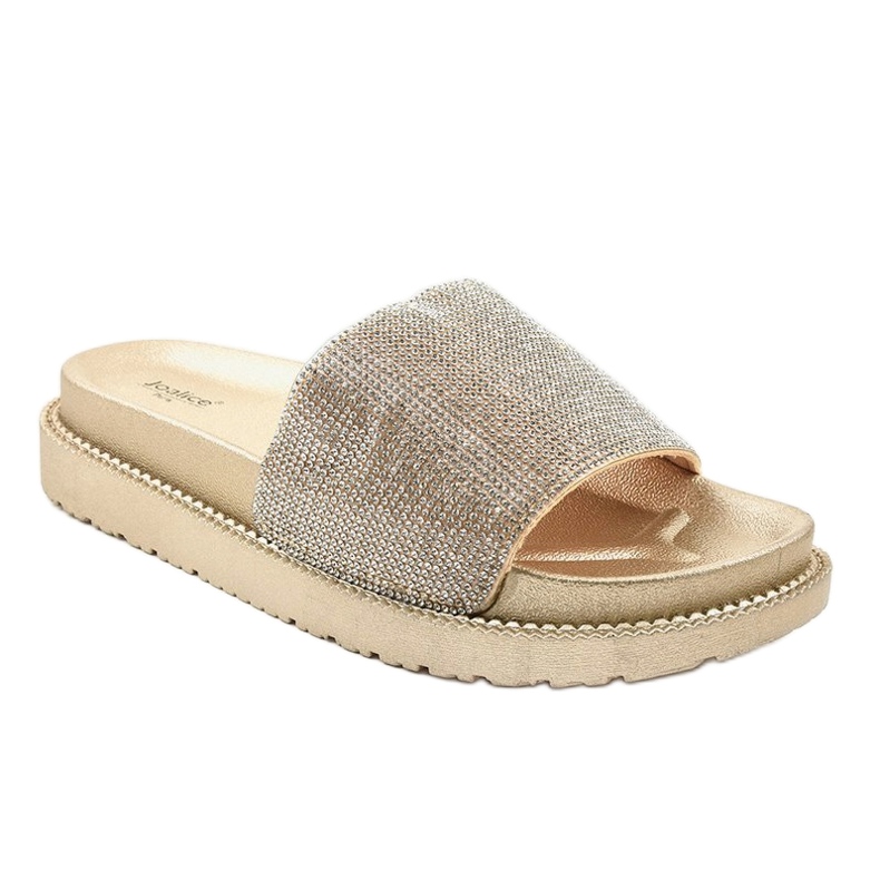 Zlatne papuče sa šljokicama SF-01 zlatna 1