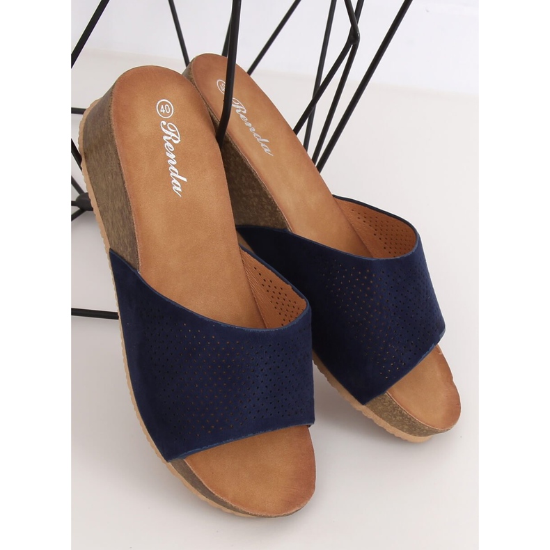 Tamnoplave papuče 10-238 D.BLUE tamnoplava 2