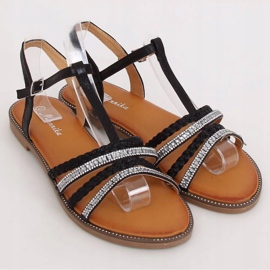 Crne ženske sandale S060123 Crne crna 1