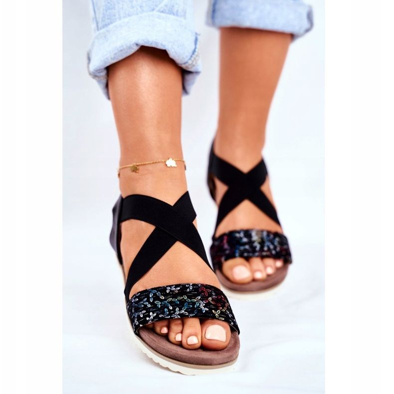 EVE Elegantne ženske sandale Black Morrin crna 2