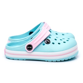 Papuče za dječaka, djevojčicu, dijete, pjenušave kroksice ružičasta zelena 1