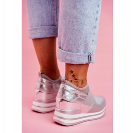 Ženske sportske cipele na klin sive boje Cold Play siva 1