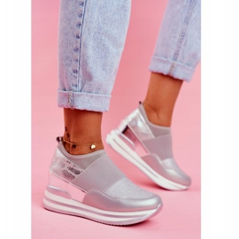 Ženske sportske cipele na klin sive boje Cold Play siva 2