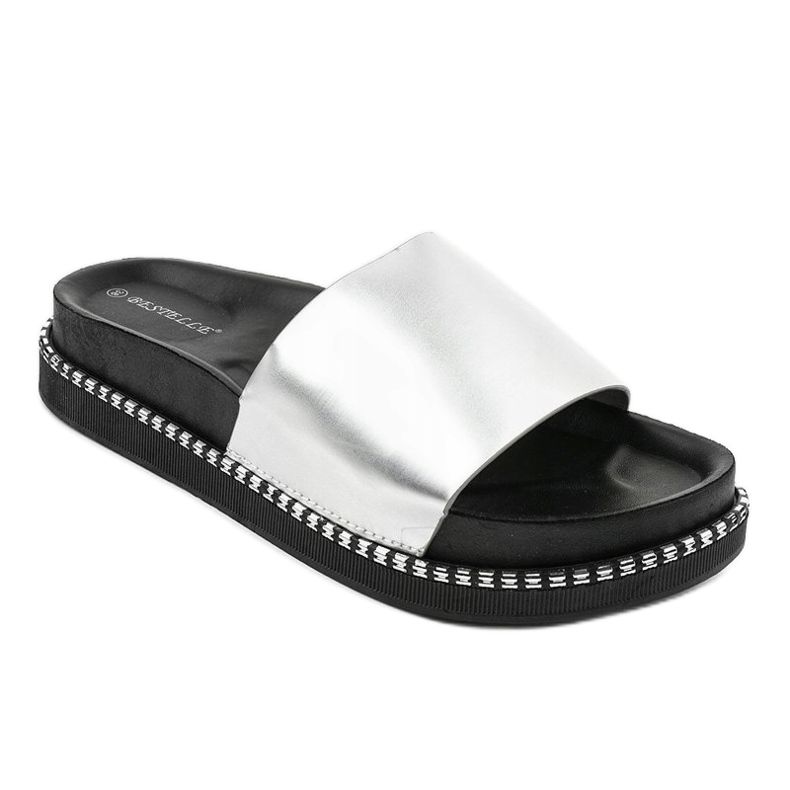 Srebrne papuče CH-107 siva 1