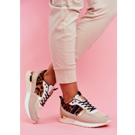Ženske sportske cipele Bež Leopard Himme 2