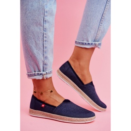 Ženske espadrile Big Star Slip-on Navy Blue FF276024 tamnoplava 1