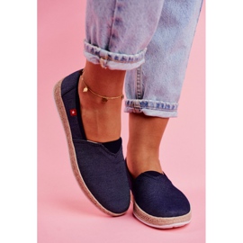 Ženske espadrile Big Star Slip-on Navy Blue FF276024 tamnoplava 2