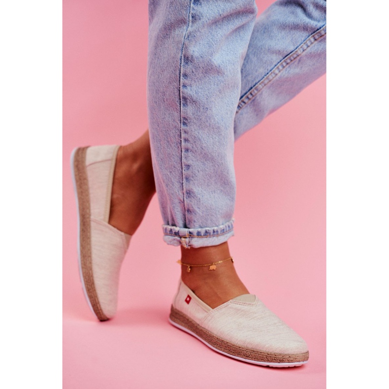 Ženske espadrile Big Star Slip-on bež FF276026 2