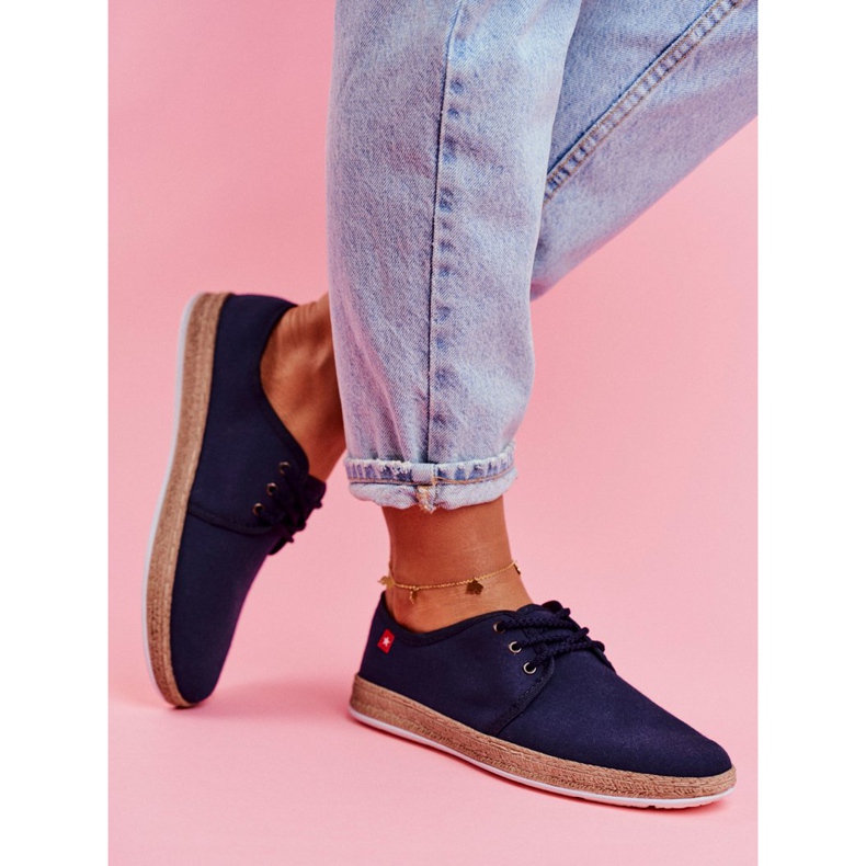 Ženske espadrile Big Star Navy Blue FF276042 mornarsko plava 2