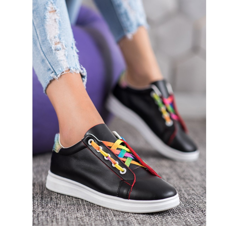 SHELOVET Modne sportske cipele crno 1