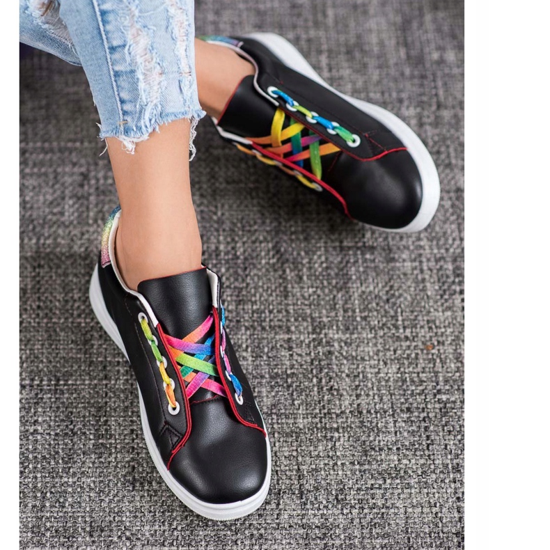 SHELOVET Modne sportske cipele crno 2