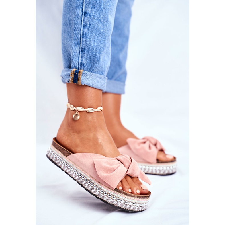 Ženske visoke papuče Pink Mortigo ružičasta 2