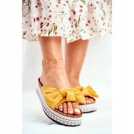 PS1 Ženske visoke papuče Yellow Mortigo žuta boja 1