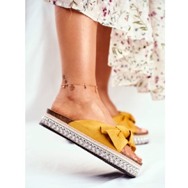 PS1 Ženske visoke papuče Yellow Mortigo žuta boja 2