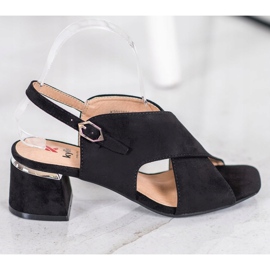 Kylie Elegantne crne sandale crna 2