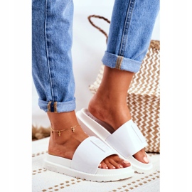 Ženske papuče Big Star na platformi bijele FF274812 bijela 2