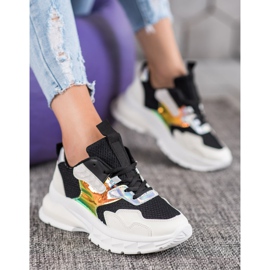 Mannika Modne tenisice s mrežom crna 1