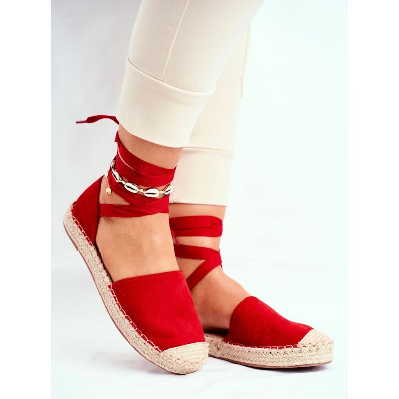 SEA Ženske espadrile, vezano rublje, crveni bonžur crvena 1