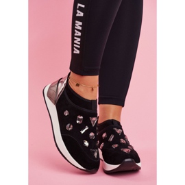 SEA Ženske sportske cipele s kristalima Black Todo crna 2