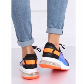 Crne ženske sportske cipele F-3336 CRNE / NARANČAste crna narančasta 2